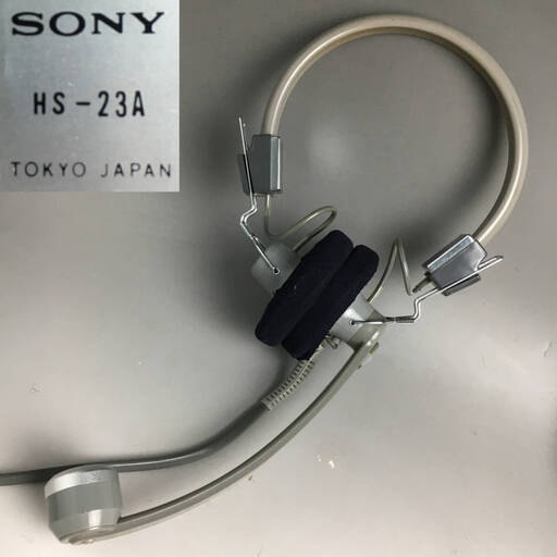 ut4/40 SONY ソニー ヘッドセット マイク ヘッドホン ヘッドフォン HS-23A ビンテージ アンティーク 昭和レトロ ※動作未確認 ジャンク