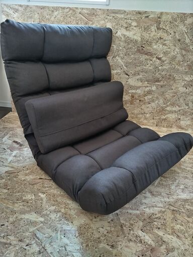 ポケットコイル in Big Bumpy サポートクッション（腰当て）付き w75×d77×h86cm  ダークブラウン 定価\979
