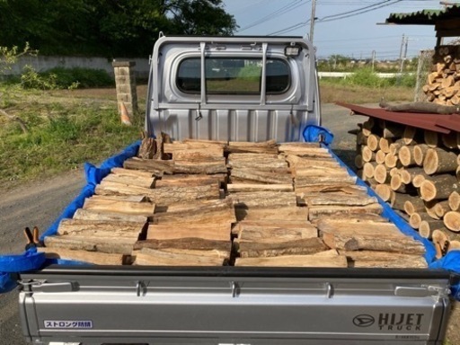 軽トラ一杯　ナラ　薪　在庫確認中