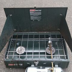 汚れあり、動作確認未　コールマン　ツーバーナー　414の画像