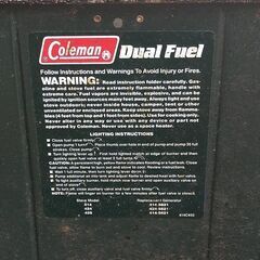 汚れあり、動作確認未　コールマン　ツーバーナー　414の画像