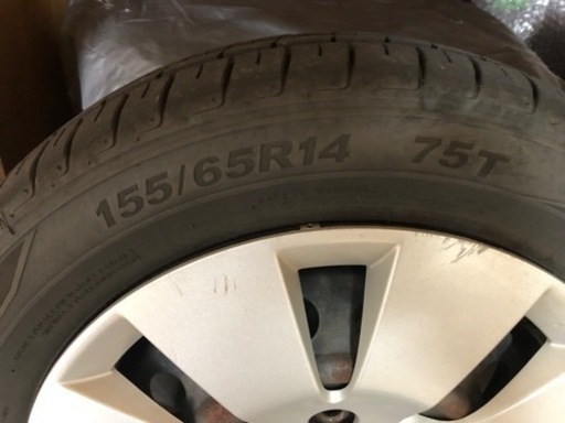 夏タイヤ4本　155/65R14