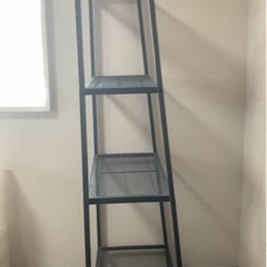 IKEA 本棚 シンプル ダークグレーの画像