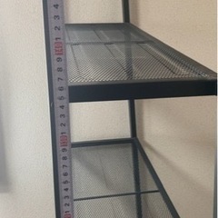 IKEA 本棚 シンプル ダークグレーの画像