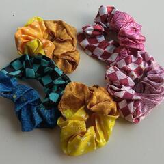 【新品未使用】和柄シュシュ　5点セット