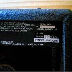 FENDER JAPAN フェンダー SIDEKICK 　10　ギターアンプの画像