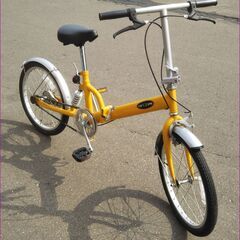 TOP‐ONE トップワン 折りたたみ自転車 20インチ イエロー