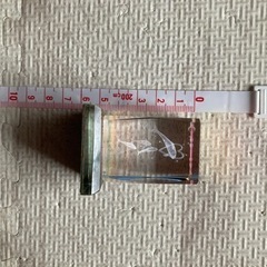 クリスタルアート　イルカ　置物の画像