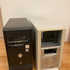 【無料】パソコンタワーケース２台の画像