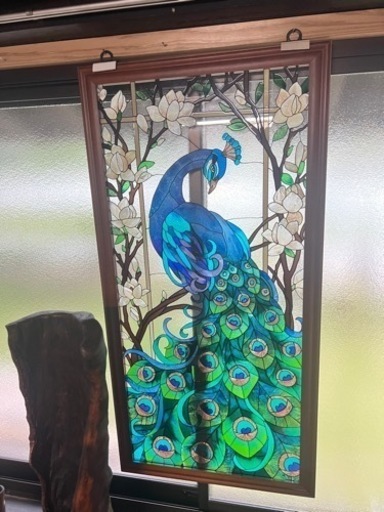 ステンドグラス孔雀