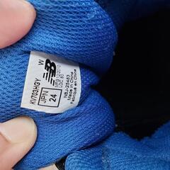 1回着用　new balance　24cm　トレッキングシューズの画像