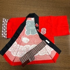 【値下げ！美品】お祭り法被　イベントはっぴ　子供用　（サイズ表記　１〜３歳）の画像