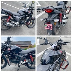 実働 CBF125R 黒 熊本125cc/Qi充電器/ドラレコ/エンジンガード付の画像