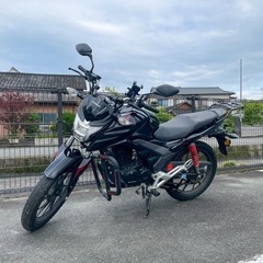 実働 CBF125R 黒 熊本125cc/Qi充電器/ドラレコ/エンジンガード付の画像