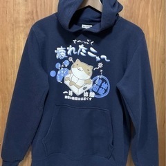 猫渕さん パーカー ネイビー 裏起毛 Mサイズ ねこぶちさん