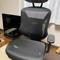 ニトリ リクライニング ワークチェア フォリスト フットレスト付...
