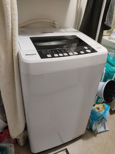 セール：Hisense HW-T55C全自動洗濯機 - 3000円