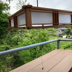 National 蛍光灯　照明器具　木製