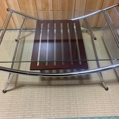 激安！美品オシャレガラステーブル