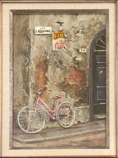 石井研一 街角 絵画