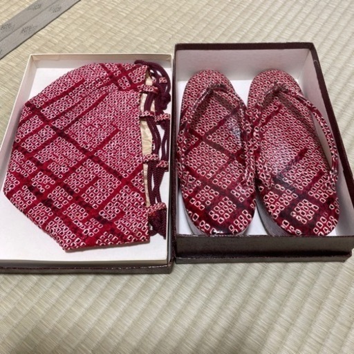 【お値下げ】 草履\u0026巾着セット