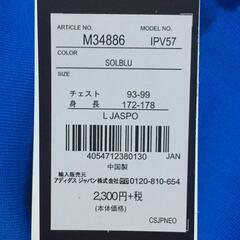 D4-05 新品 アディダス スカイブルー　トレーニングウェア　Tシャツ Lの画像