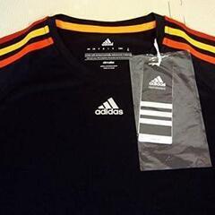 D3-08 新品 adidas アディダス 半袖Tシャツ カットソー ブラック 型番：M31243 ALY19 タグ付き　ドイツカラー　［メンズ］ ブラック Lの画像