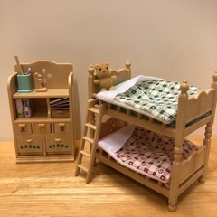 中古  シルバニアファミリー チルドレンズベッドルーム ファニチャー