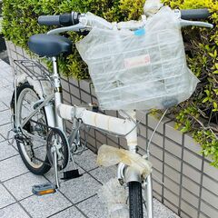 新車 折りたたみ自転車 20インチ ミニベロ シマノ6段ギア カゴ・ライト付きProtection-20の画像