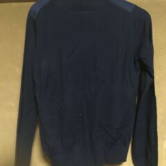 新品未使用　ユニクロ　メリノブレンドコンビセーター　サイズ　Mの画像