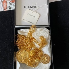 幻の品！美品シャネル ヴィンテージ ネックレス ゴールド コイン ココマーク チェーン チョーカー ビンテージ ロングネックレスの画像