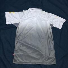 C10-12 新品 hummel ヒュンメル 人気の定番商品 ポロシャツ 半袖 ボタンダウン グラデーション シミあり HAP3024 ホワイト Sサイズの画像