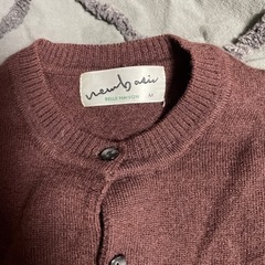 ブラウン　カーディガンの画像