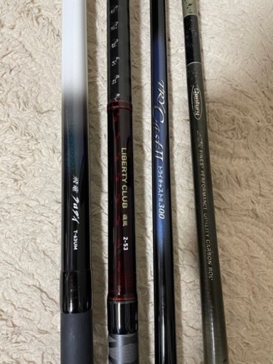 釣竿4本セット ダイワ2本＋メーカー不明2本