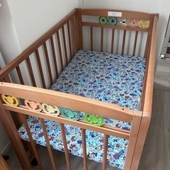 【受け渡し予定者決定】0円　ベビーベッド　ミニの画像