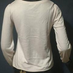 2F-1023 中古 WILLSELECTION　トップス　レディース　薄手　リボン ベージュの画像