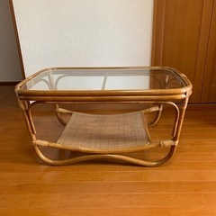 籐　座卓ローテーブル