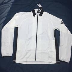 D3-10 新品 アディダス　adidas トレーニングウェア レイヤリング ライトジャケット　薄手　サイドメッシュ BUT40 [メンズ] ホワイト O の画像