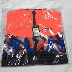 B29-06 新品 UNDER ARMOUR アンダーアーマー 人気の定番商品 レディース ウインドブレーカー ジャケット フード付 撥水 1371542 オレンジ Mの画像