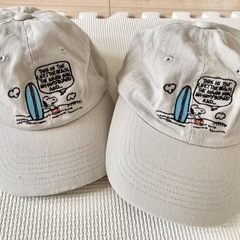 スヌーピー　キャップ2つ　親子お揃い⭐︎