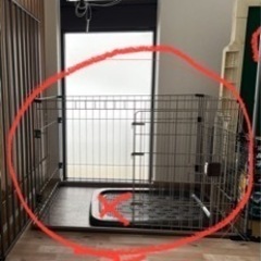【ペット】トレー付きサークルM