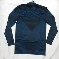 B10-06 新品 UNDER ARMOUR アンダーアーマー コンプレッション　アンダーシャツ　長袖 コールドギア 冬用　MCM3354 ネイビー XLサイズの画像