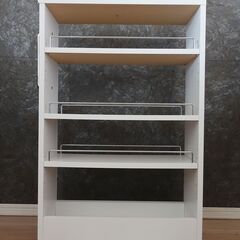 スライド式レール棚　2個セットの画像