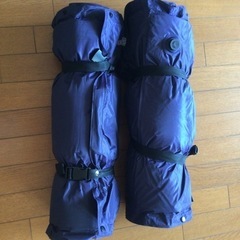 車泊キャンプ用枕付マット2つセット袋付の画像