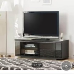 60インチ対応の幅1250の　テレビ台　新品同様です❗️の画像