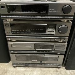 懐かしのSONYコンポ（勿論スピーカー付）