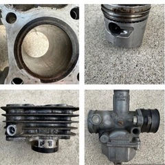 HONDA エイプ50 100 純正エンジン・ピストン・シリンダーなどパーツセットの画像