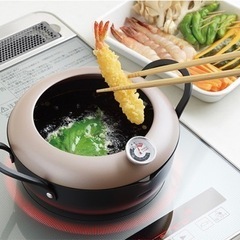天ぷら鍋　新品未使用　20cm IH＆ガス火対応可　の画像