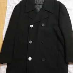 メンズ 黒のピーコート