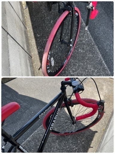 ［100555］GRAPHIS ロードバイク 700x28C 21段変速自転車